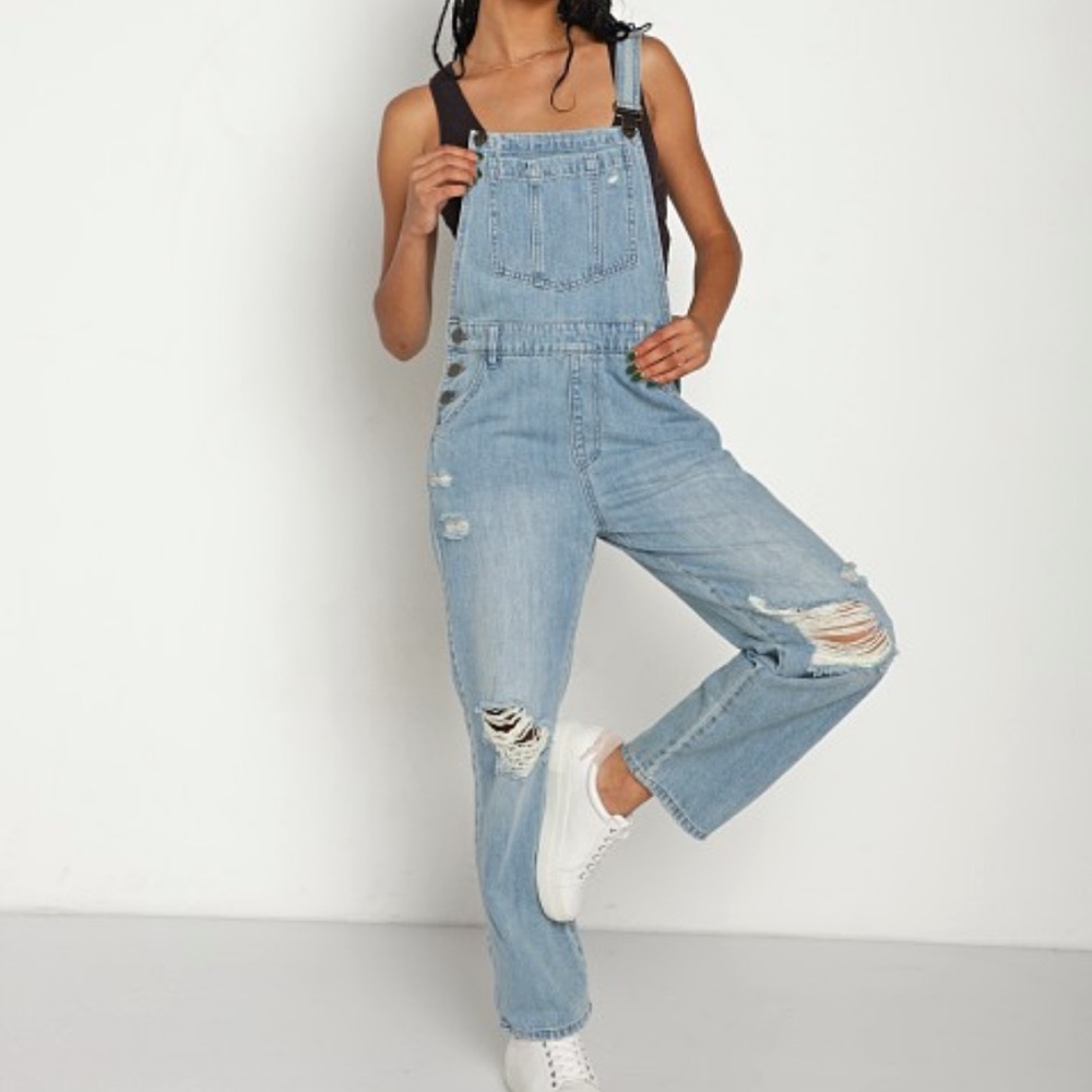Show Me Your Mumu Oakland Overalls Vintage Indigo. New with tags. Size Small. - Picture 1 of 15